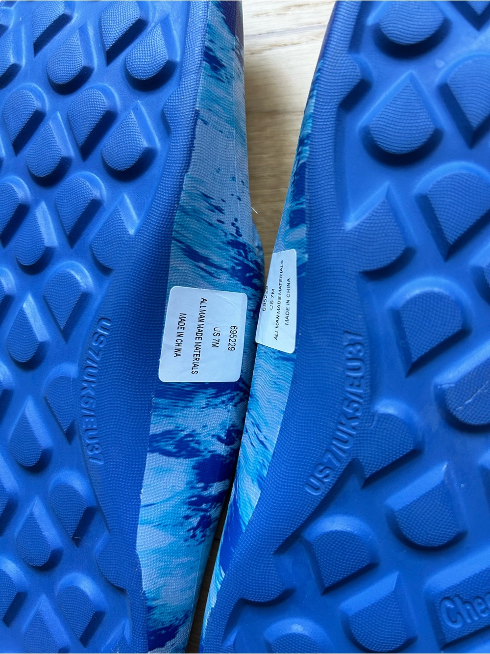 Tony Little CHEEKS Medallion Health Sandals One Piece Foot Technology Blue Sz 7 - Picture 5 of 5